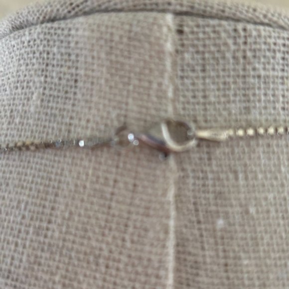 Jade and silver pendant necklace and bangle bracelet Set - Picture 9 of 9